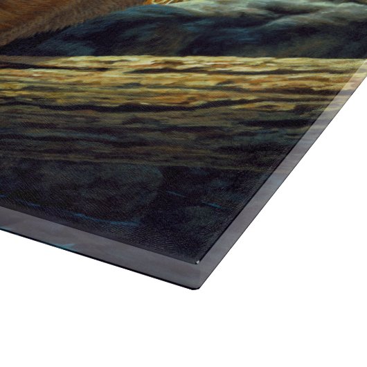 Cute Red Fox Pups afspelen Snijplank (Hoek)