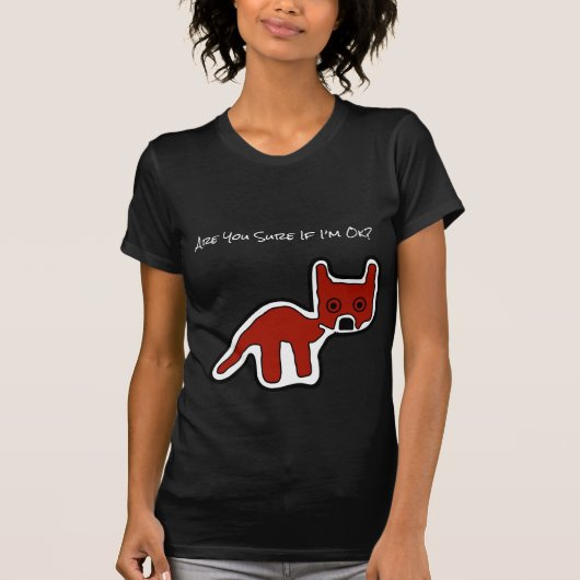 Cute Red Fox T-shirt (Voorkant)