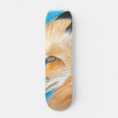 Cute red Fox Waterverf Art Persoonlijk Skateboard (Voorkant)