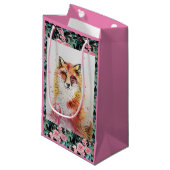 Cute Red Fox Waterverf Schilder Art Gift Bag Klein Cadeauzakje (Voorkant Gekanteld)