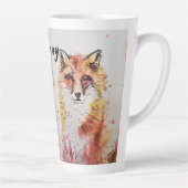 Cute Red Fox Waterverf Schilderen Mok Sinaasappel (Rechts)