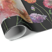 Cute Red Fox Waterverf Woodland Animal Art Cadeaupapier (Rol Hoek)