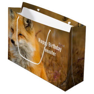 Cute Red Fox Wilde Natuur Groot Cadeauzakje