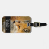 Cute Red Fox Wilderness Natuur Bagagelabel (Voorkant horizontaal)