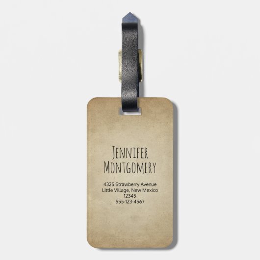 Cute Red Fox Wilderness Natuur Bagagelabel (Achterkant verticaal)