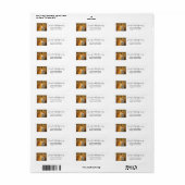 Cute Red Fox Wilderness Natuur Etiket (Full Sheet)