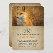 Cute Red Fox Wilderness Natuur Foto Kaart (Voorkant / Achterkant)