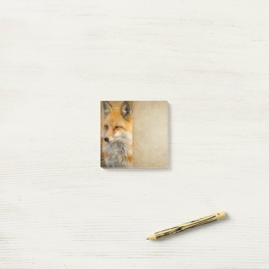 Cute Red Fox Wilderness Natuur Fotografie Post-it Post-it® Notes (Op bureau)