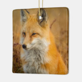 Cute Red Fox Wilderness Natuur Keramisch Ornament (Links)