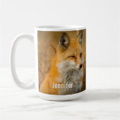 Cute Red Fox Wilderness Natuur Koffiemok (Links)