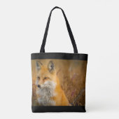 Cute Red Fox Wilderness Natuur Tote Bag (Achterkant)