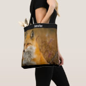 Cute Red Fox Wilderness Natuur Tote Bag (Dichtbij)