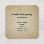 Cute Red Fox Wilderness Natuur Vierkante Visitekaartje (Achterkant)