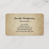 Cute Red Fox Wilderness Natuur Visitekaartje (Achterkant)