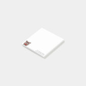 cute red glasses raccoon post-it® notes (Schuin)