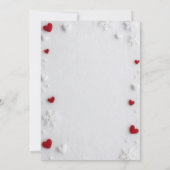 Cute Red Gnome Christmas Party Invitation Kaart (Achterkant)