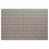 Cute red green abstract aztec patroon stof (Yard (91,4 cm))