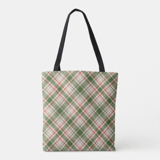 Cute Red Green Pset Pattern Mode Canvas tas (Achterkant)