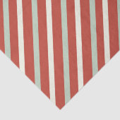 Cute Red, Green & White Snoep Stripe Kerstmis Tissuepapier (Detail)