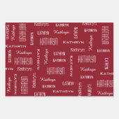 Cute Red Hair Fairies Persoonlijk Inpakpapier Vel (Voorkant 3)