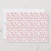 Cute Red Handwrite Je bent een geliefde Lijst Vale Kaart (Achterkant)