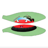 Cute red happy hovercraft cartoon basketbal (Panelen)