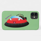 Cute red happy hovercraft cartoon Case-Mate iPhone case (Achterkant (horizontaal))
