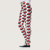 Cute red happy hovercraft cartoon leggings (Links)