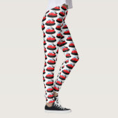 Cute red happy hovercraft cartoon leggings (Rechts)