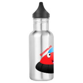 Cute red happy hovercraft cartoon waterfles (Links)