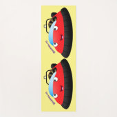 Cute red happy hovercraft cartoon yogamat (Voorkant)