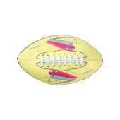 Cute red happy stapler cartoon american football (Voorkant)