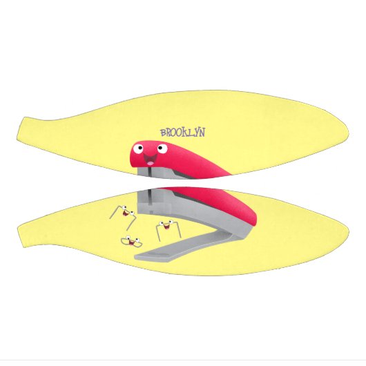 Cute red happy stapler cartoon basketbal (Panelen)