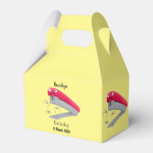 Cute red happy stapler cartoon bedankdoosjes (Achterkant)