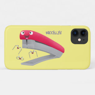 Cute red happy stapler cartoon Case-Mate iPhone case