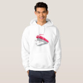 Cute red happy stapler cartoon hoodie (Voorkant volledig)