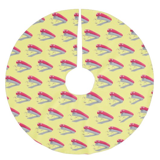 Cute red happy stapler cartoon kerstboom rok (Voorkant)