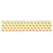 Cute red happy stapler cartoon korte tafelloper (Horizontaal)