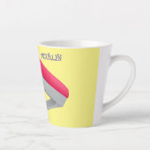 Cute red happy stapler cartoon latte mok (Rechts)