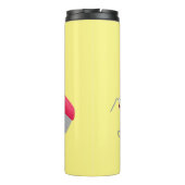 Cute red happy stapler cartoon thermosbeker (Achterkant)