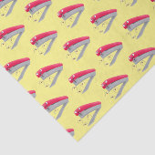 Cute red happy stapler cartoon tissuepapier (Detail)