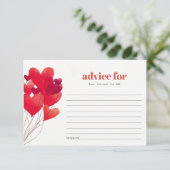 Cute Red Heart Balloons Advies voor mum Baby showe Informatiekaartje (Staand voorkant)