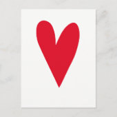 Cute Red Heart Briefkaart (Voorkant)