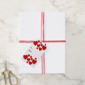 Cute Red Heart Cadeaulabel (Met Touw)