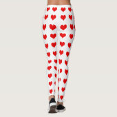 Cute Red Heart Design Leggings (Achterkant)