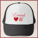 Cute Red Heart Loved AF Trucker Pet<br><div class="desc">Cute Red Heart Loved AF-ontwerp.</div>