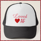 Cute Red Heart Loved AF Trucker Pet