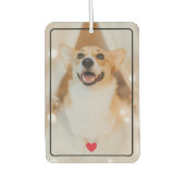 Cute Red Heart met foto van Pet Luchtverfrisser (Voorkant)