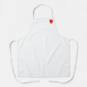 Cute Red Heart met het Schort van de ogen (Voorkant)