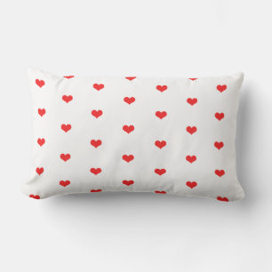 Cute Red Heart Patronen Custom Color Home Decor Buitenkussen